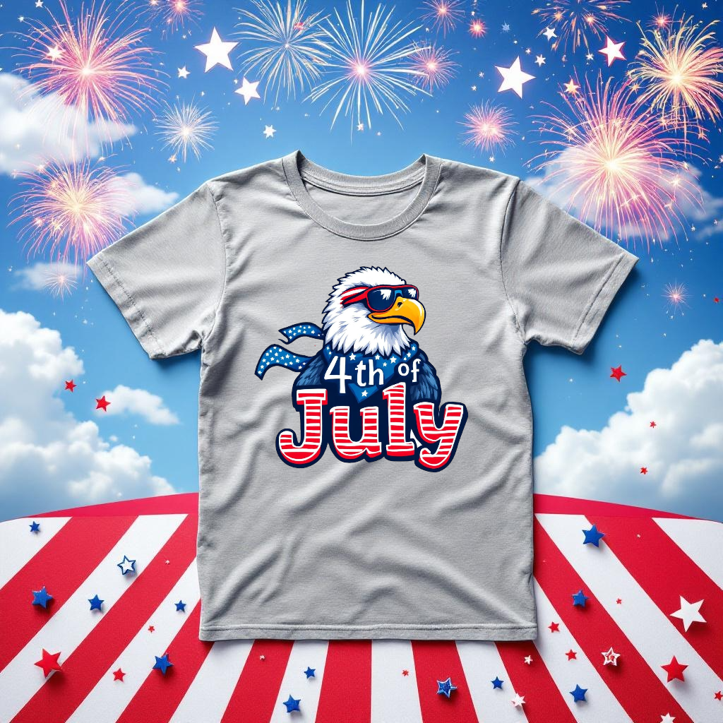 5.Kids "American Eagle" 4th of July T-shirt