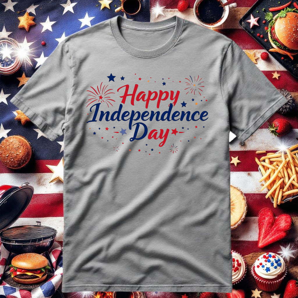 6."Happy Independence Day" T-Shirt