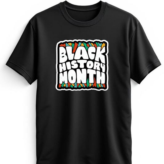 "Black History Month" Block Letter T-Shirt