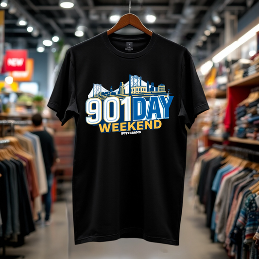 "901Day Weekend"(MEMPHIS) Official T-Shirt by BU$YBRAND (Copy)